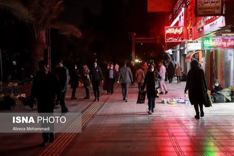 (تصاویر) قطع برق بازار پرتردد اهواز