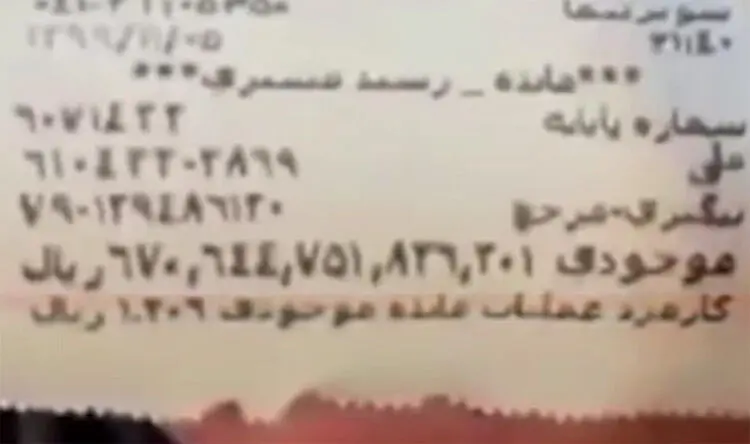 (ویدئو) ماجرای موجودی کلان کارت بانکی ناهید حسین‌پور هیکل آباد