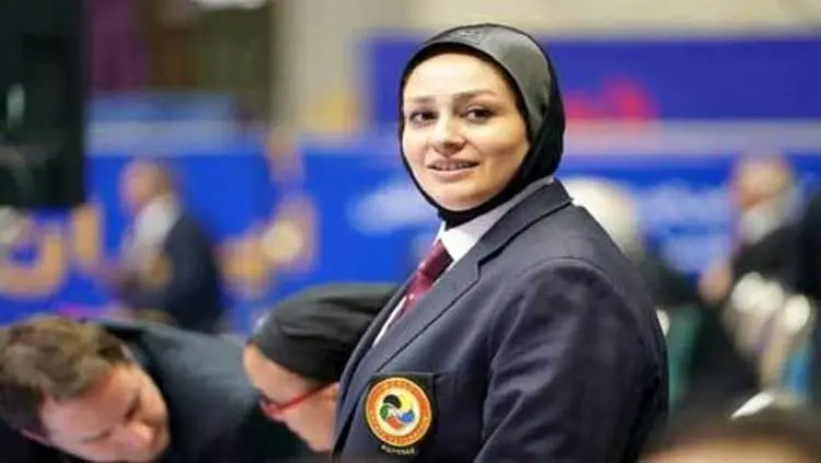 زن ایرانی در هیات ژوری لیگ جهانی کاراته