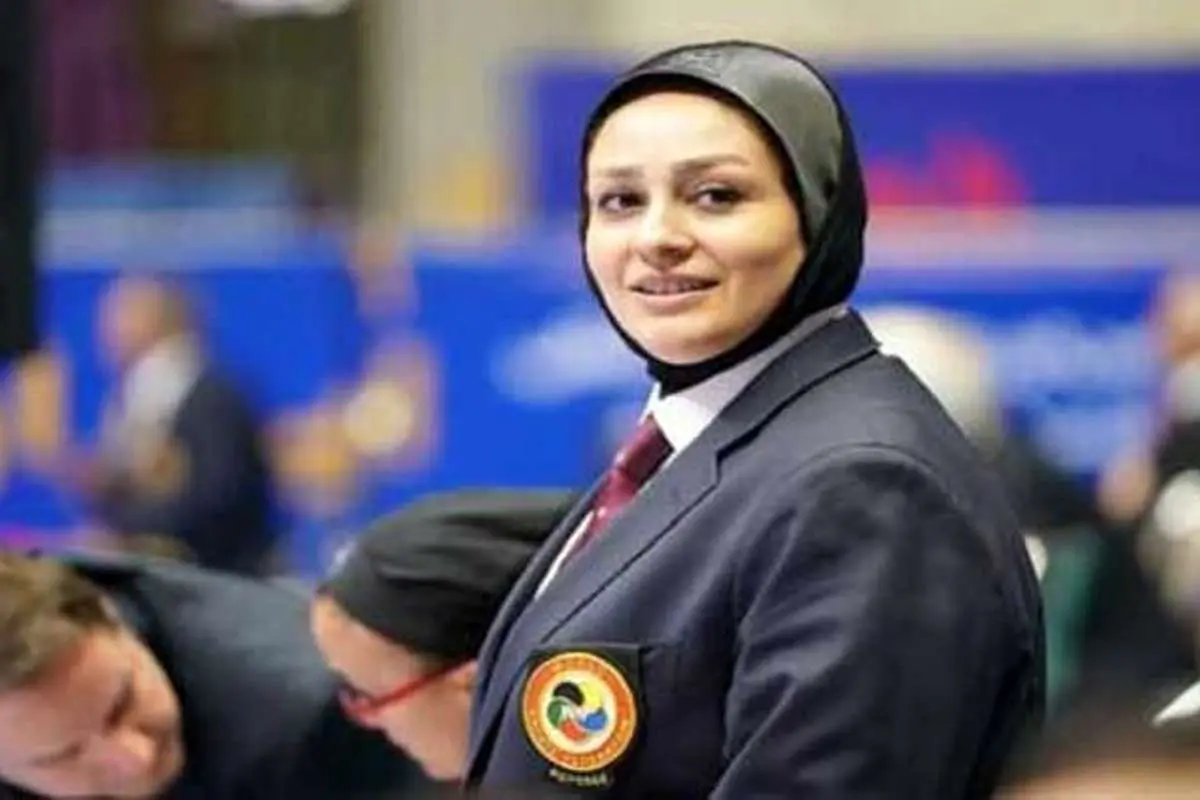 زن ایرانی در هیات ژوری لیگ جهانی کاراته