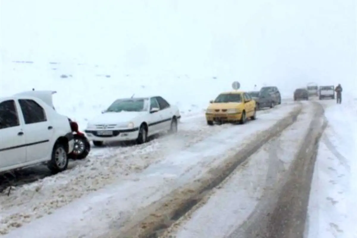 (ویدئو) بوران شدید در محور هراز - حدفاصل امامزاده هاشم