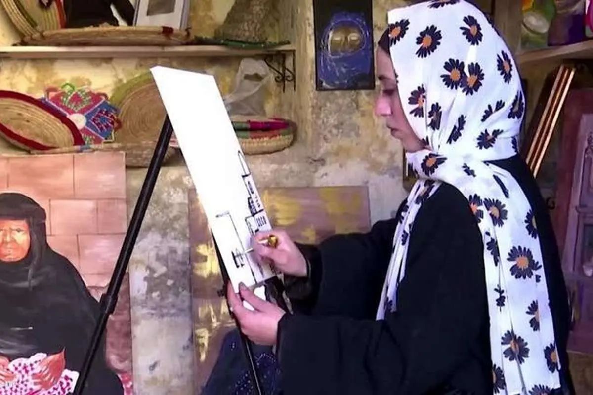 (ویدئو) نقاشی با حنا
