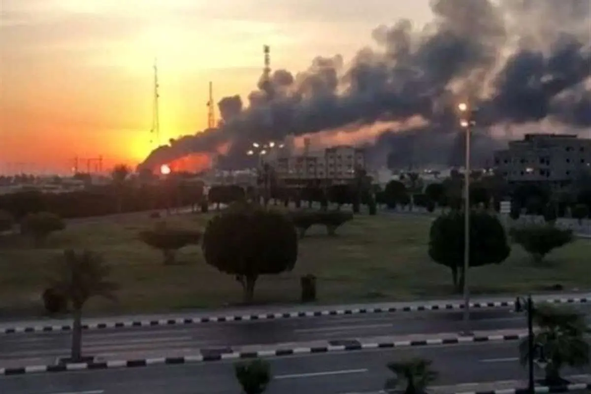شرکت آرامکو عربستان با ۶ پهپاد انصارالله هدف قرار گرفت