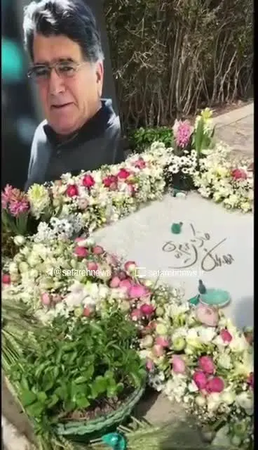 (ویدئو) حال و هوای مزار استاد شجریان در زمان سال تحویل