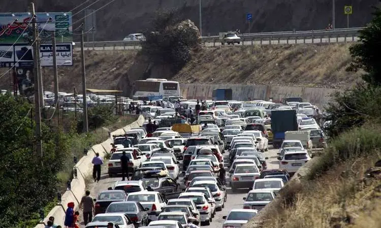 ترافیک سنگین در مسیر‌های منتهی به شمال