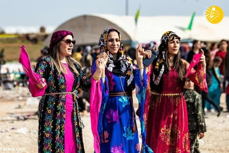 (تصاویر) جشن روز جهانی زن در منطقه کُردنشین سوریه