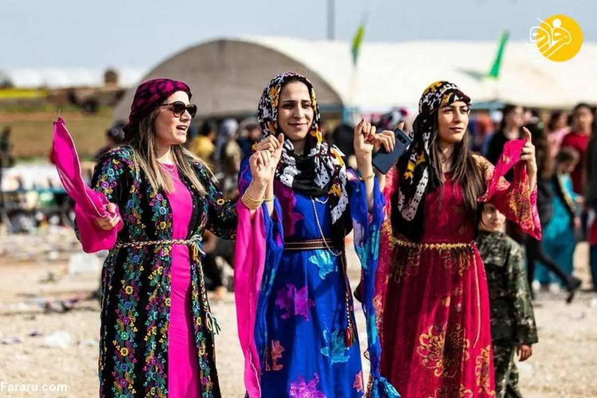 (تصاویر) جشن روز جهانی زن در منطقه کُردنشین سوریه