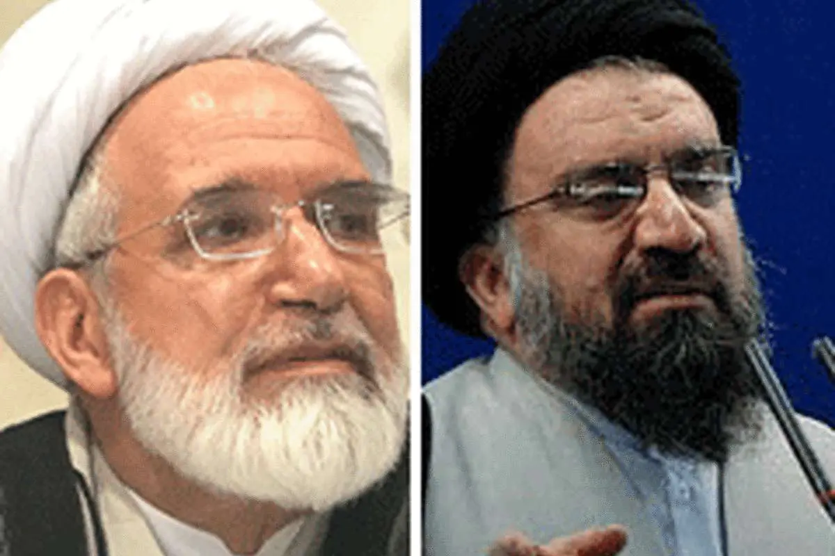 سید احمد خاتمی و مهدی کروبی رو در روی هم