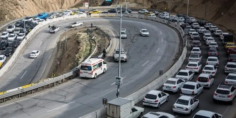ترافیک سنگین در ۳ محور تهران-شمال