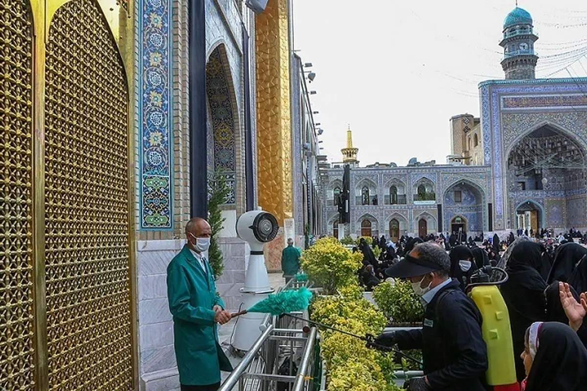 (ویدئو) توصیه عجیب یک روحانی: در حرم امام رضا ماسک نزنید!