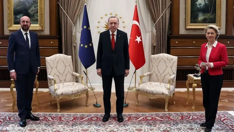 (ویدئو) اردوغان رئیس کمیسیون اروپا را تحقیر کرد