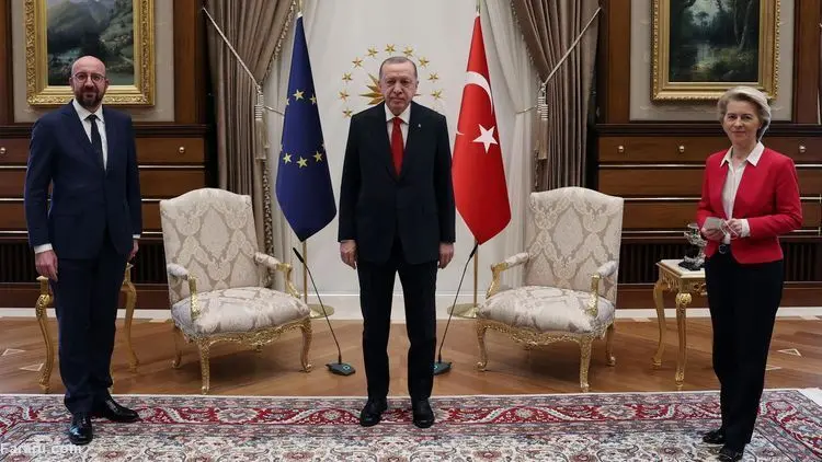 (ویدئو) اردوغان رئیس کمیسیون اروپا را تحقیر کرد