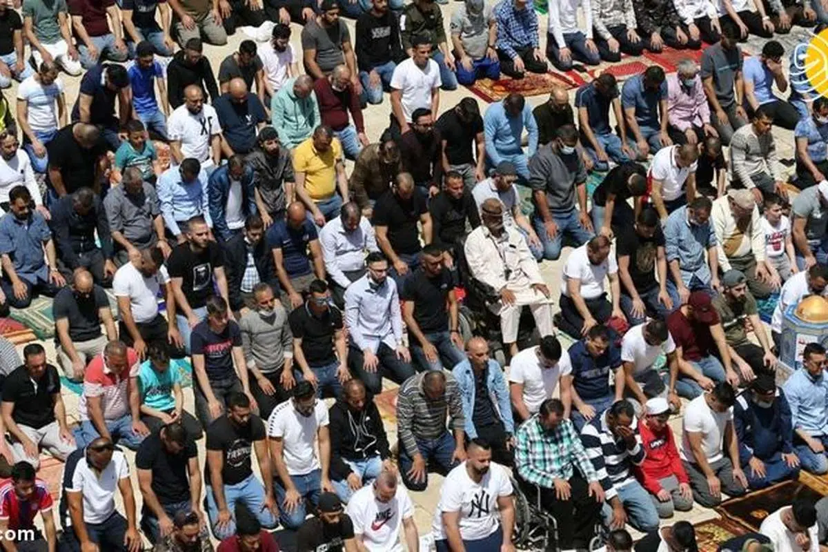 (تصاویر) اولین نماز جمعه ماه رمضان در مسجد الاقصی