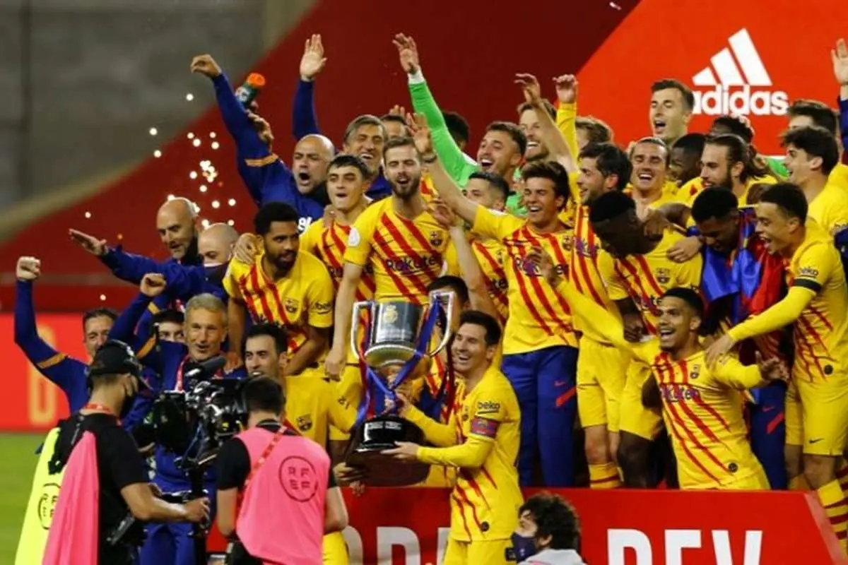(ویدیو) خلاصه بازی بارسلونا 4 - 0 بیلبائو؛ قهرمانی بارسا با دبل مسی