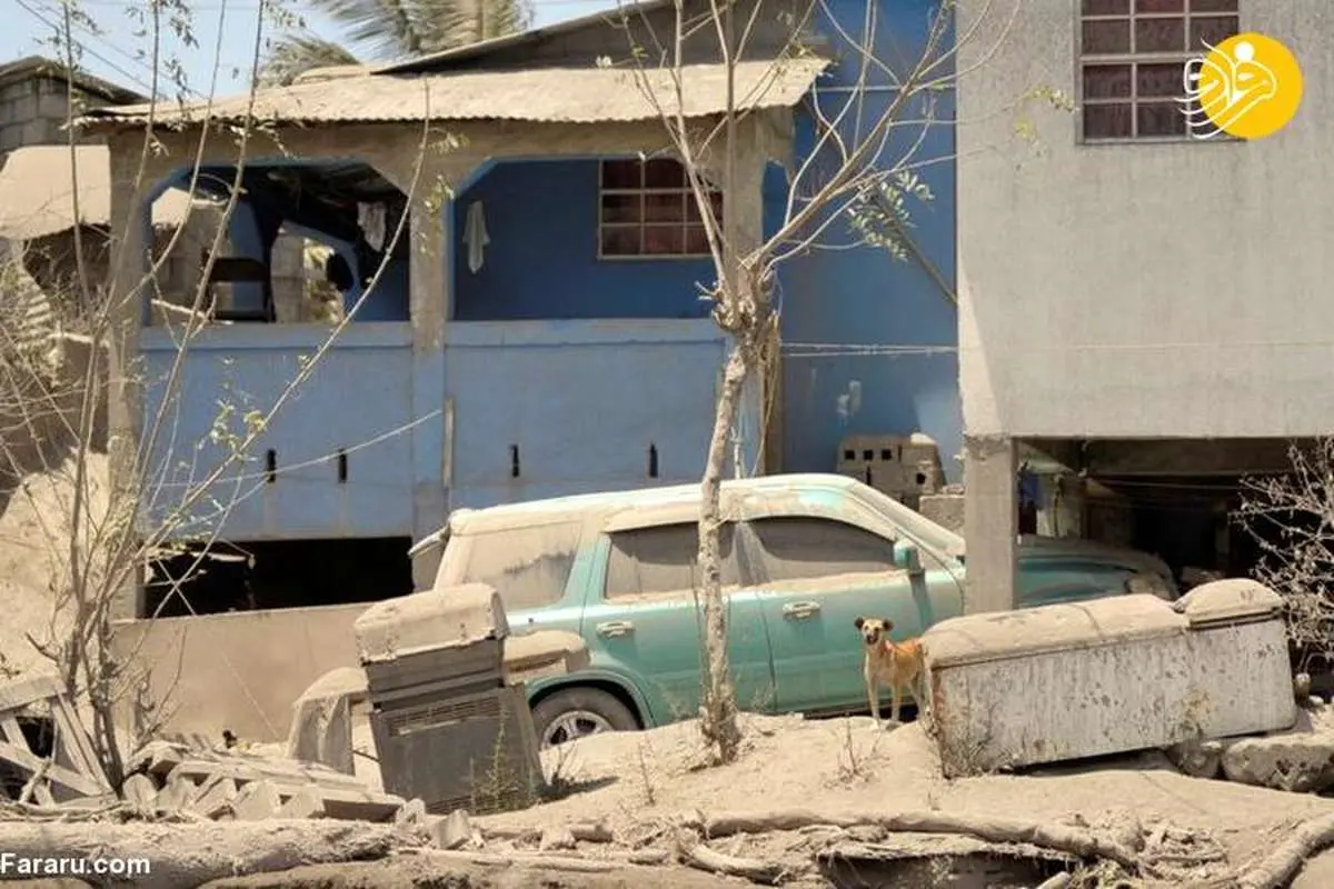 (تصاویر) دردسر فوران آتشفشان لا سوفیِر