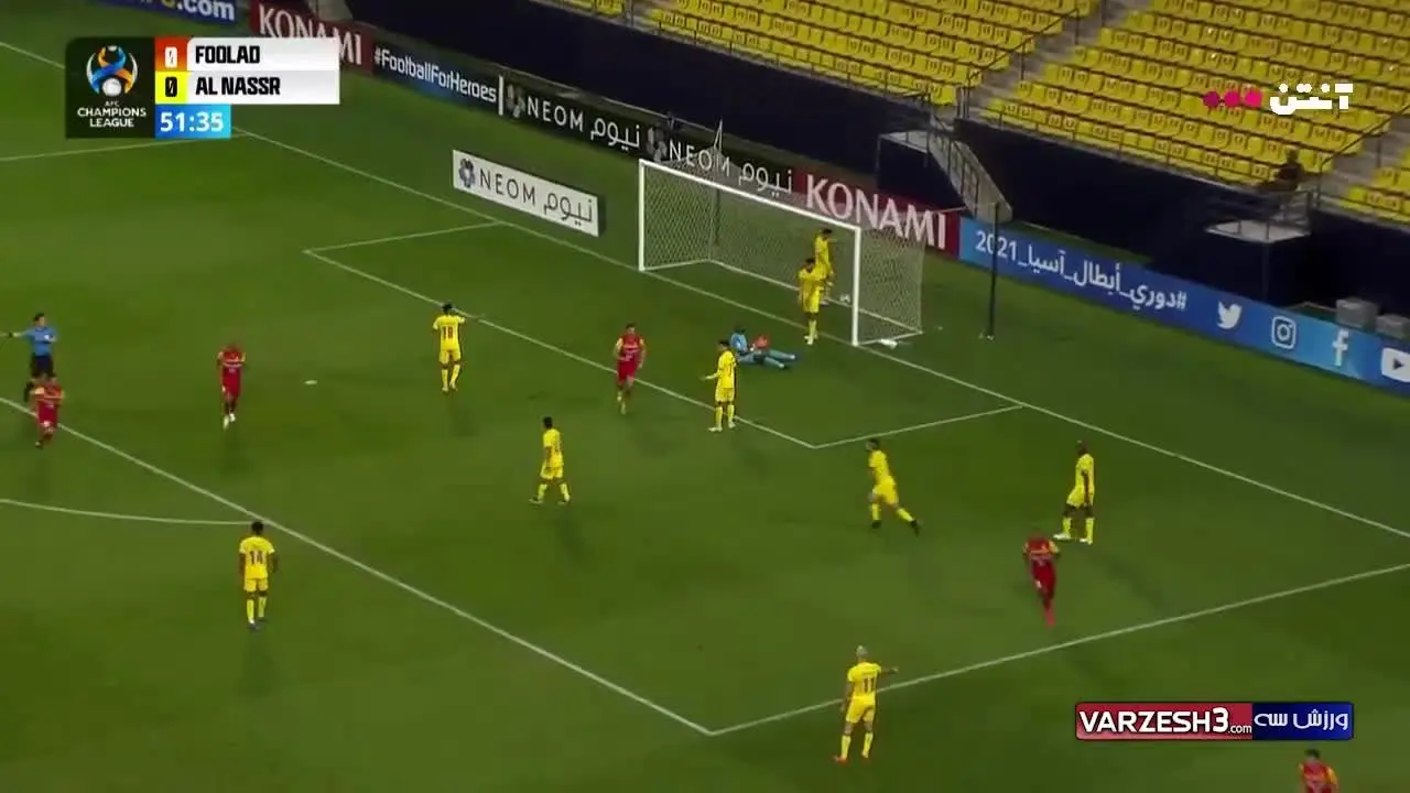 (ویدیو) خلاصه بازی فولاد ایران 1 - 1 النصر عربستان 31 فروردین 00