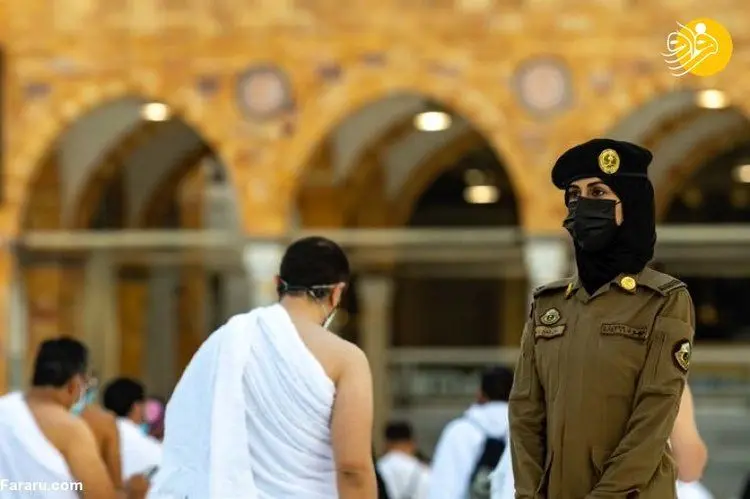 (ویدئو) مشارکت ماموران زن عربستانی در تامین امنیت حج