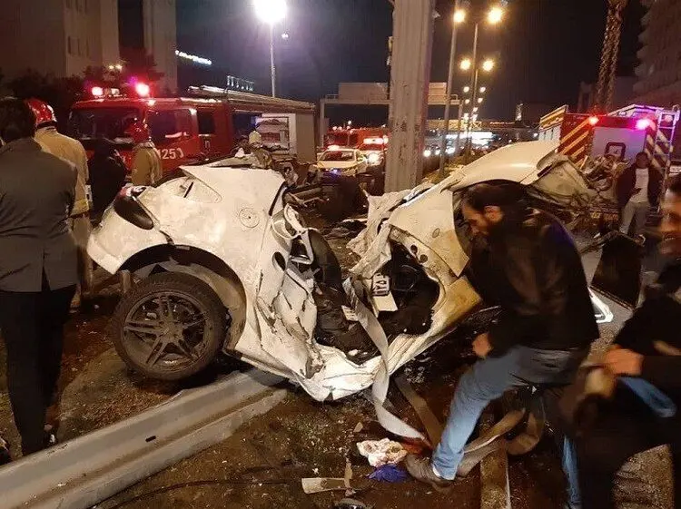 (ویدئو) تصادف مرگبار پژو ۲۰۶ در تهران