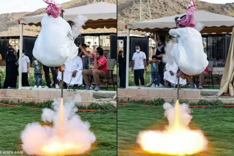 (تصاویر) رقص جنگ با تفنگ در طائف عربستان