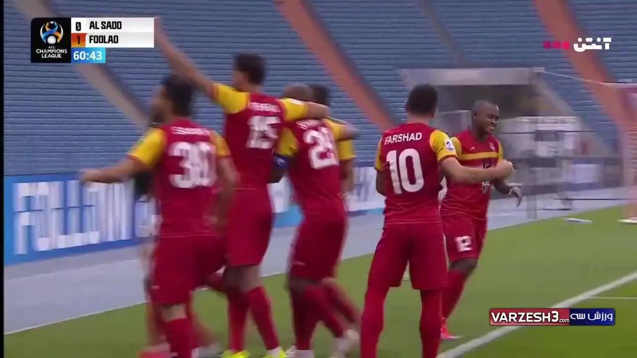 (ویدیو) خلاصه بازی السد قطر 1 - 1 فولاد ایران 25 فروردین 00