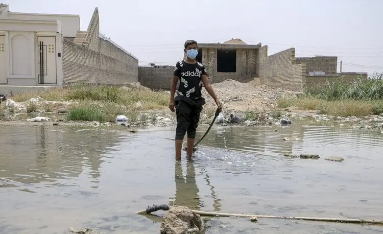 (تصاویر) گلدشت در محاصره فاضلاب