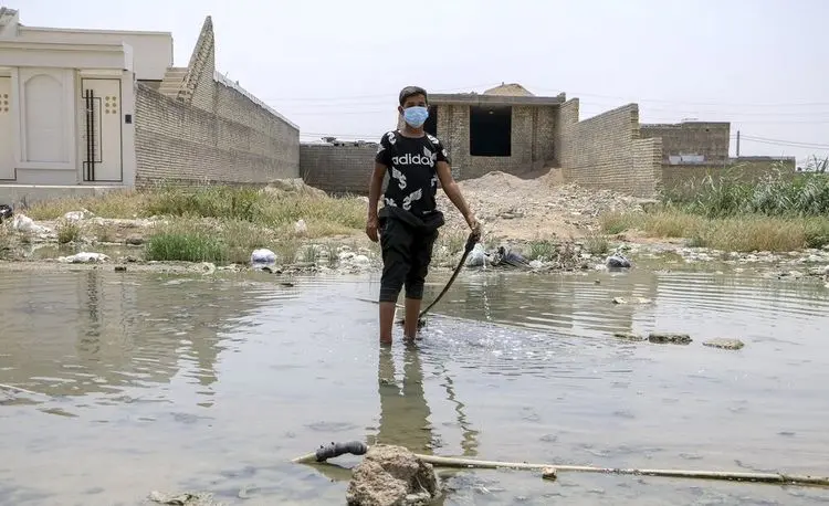 (تصاویر) گلدشت در محاصره فاضلاب