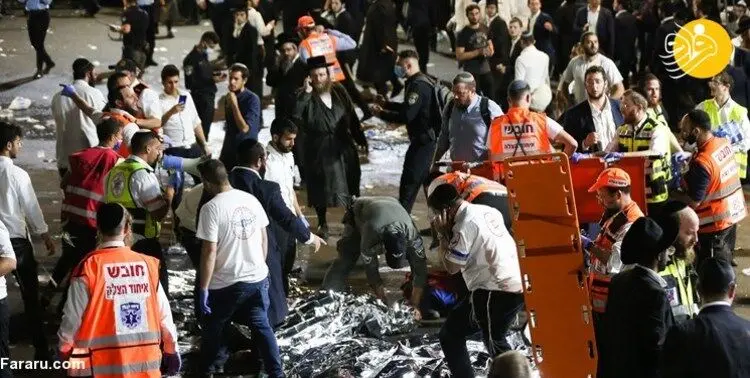 مرگ ده‌ها نفر در اثر فشار جمعیت در مراسمی مذهبی در اسرائیل
