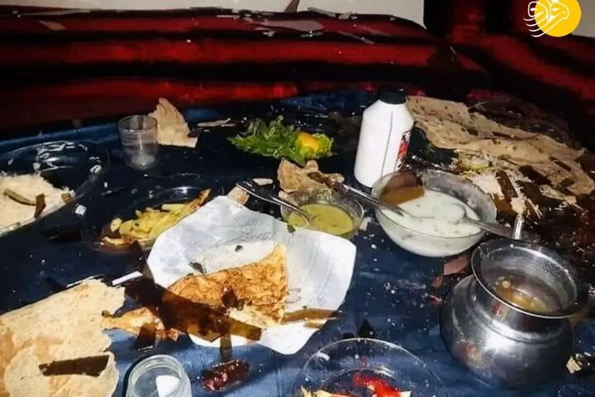 (تصاویر) انفجار به وقت افطار