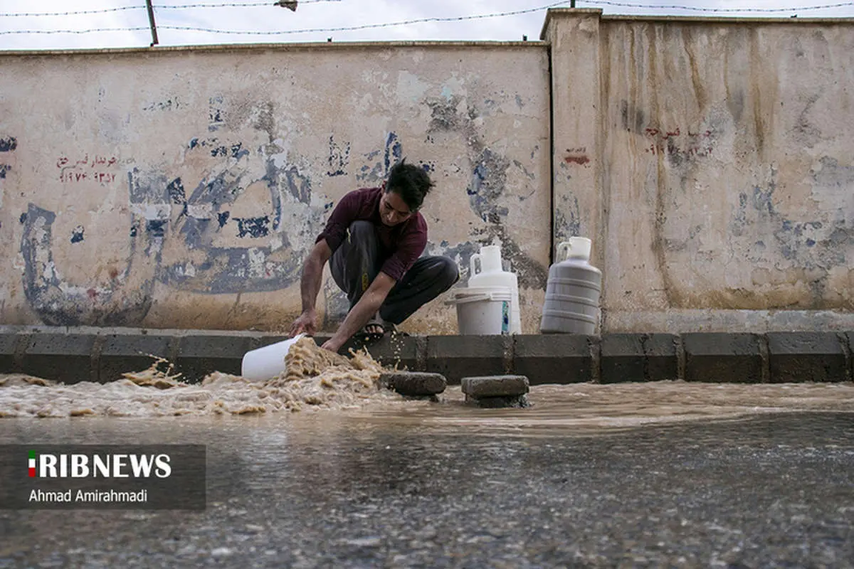 (تصاویر) آب گرفتگی معابر سمنان