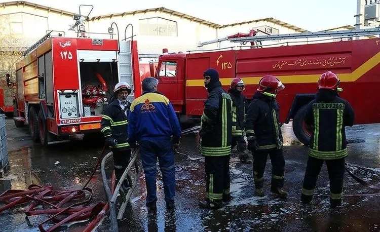 (ویدئو) انفجار و آتش سوزی در کارخانه تاژ