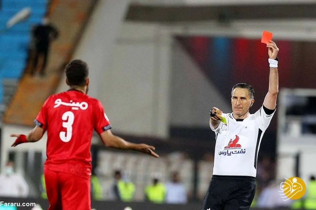(عکس) واکنش جالب مدافع پرسپولیس به حکم کمیته انضباطی