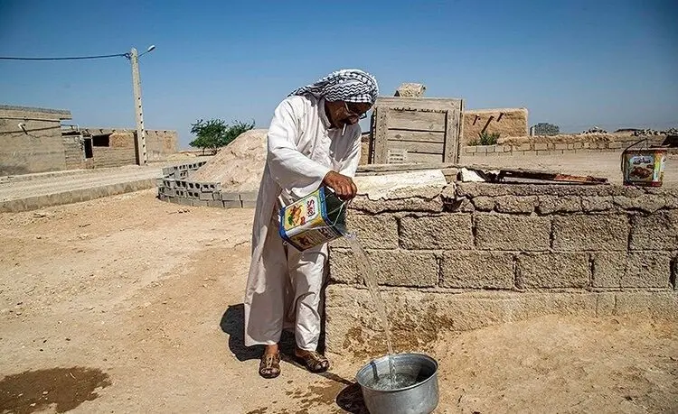 (تصاویر) انتظار بی‌پایان روستا‌های غیزانیه برای آب