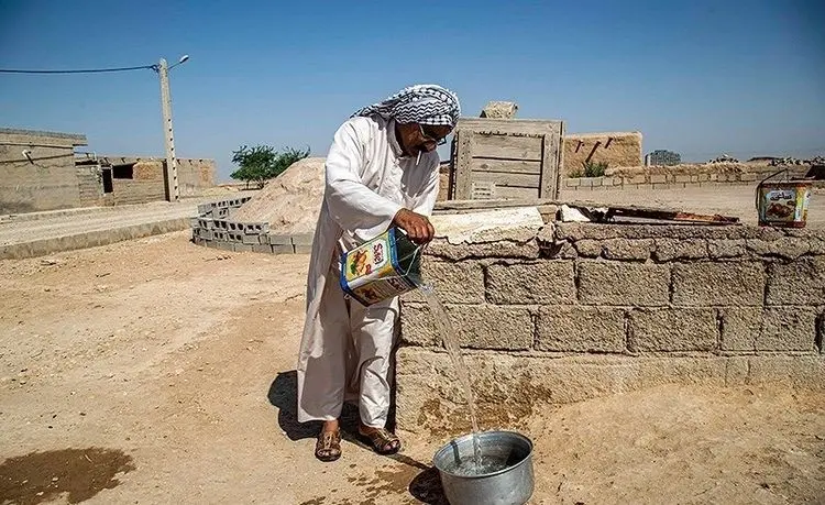 (تصاویر) انتظار بی‌پایان روستا‌های غیزانیه برای آب