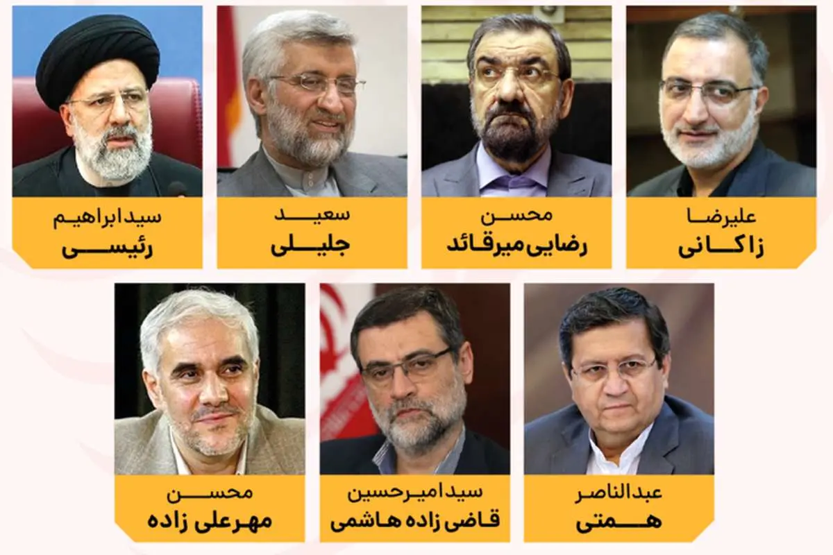 اسامی نهایی نامزدهای انتخابات ریاست جمهوری ۱۴۰۰