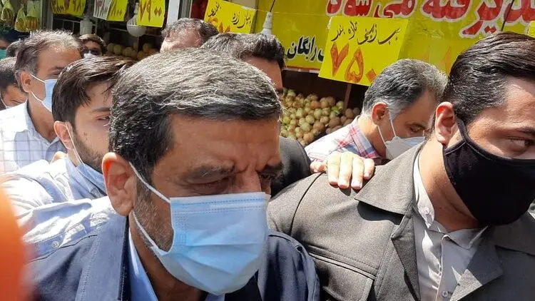 (ویدئو) ورود پرحاشیه ضرغامی به ستاد انتخابات کشور