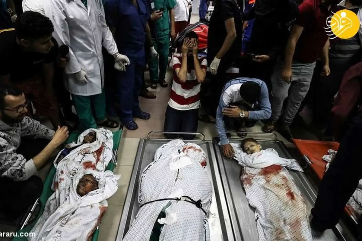 (تصاویر) شهادت ۱۰ عضو خانواده فلسطینی