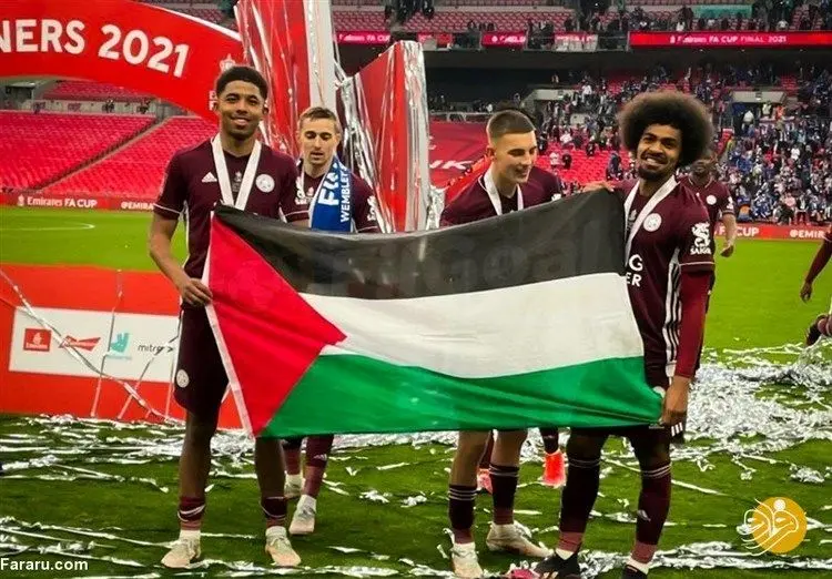 (عکس) پرچم فلسطین در جشن قهرمانی