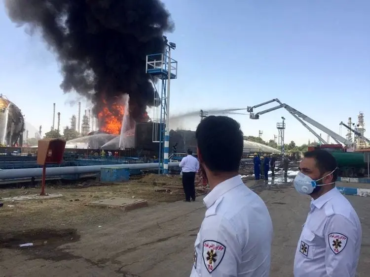 آتش سوزی پالایشگاه تهران مهار شد