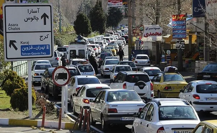 ترافیک سنگین در خروجی‌های تهران به سمت لواسان و بومهن