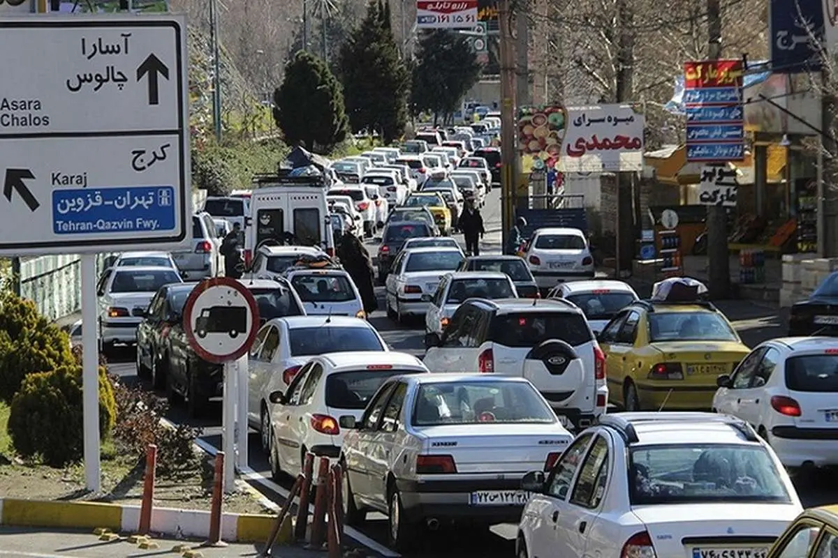 ترافیک سنگین در خروجیهای تهران به سمت لواسان و بومهن