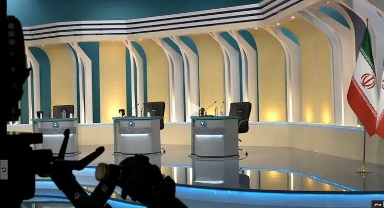 اولین تصویر از محل استودیو مناظره نامزدهای انتخابات