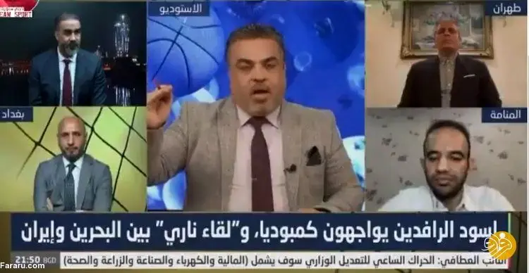درگیری لفظی بازیکن سابق پرسپولیس با خبرنگار بحرینی
