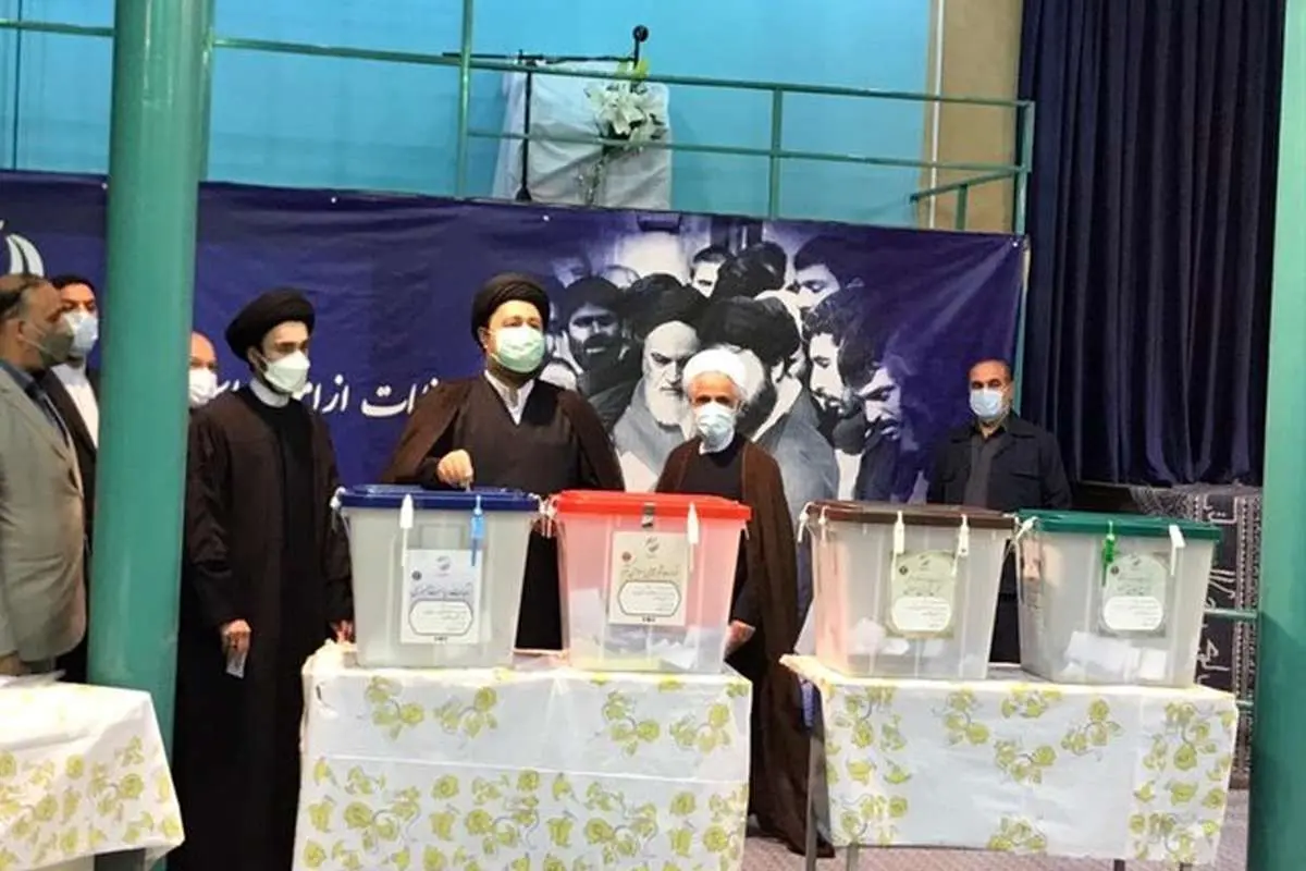 (عکس) سید حسن خمینی رای داد