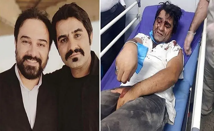 (تصویر) حمله به دو بازیگر سریال دودکش هنگام تبلیغ برای رئیسی