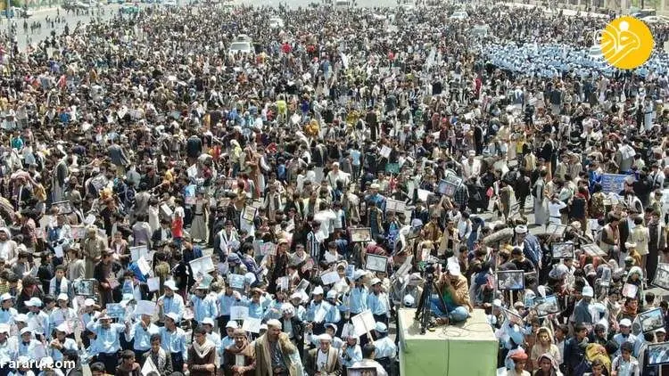 (تصاویر) تظاهرات بزرگ کودکان یمنی علیه سازمان ملل