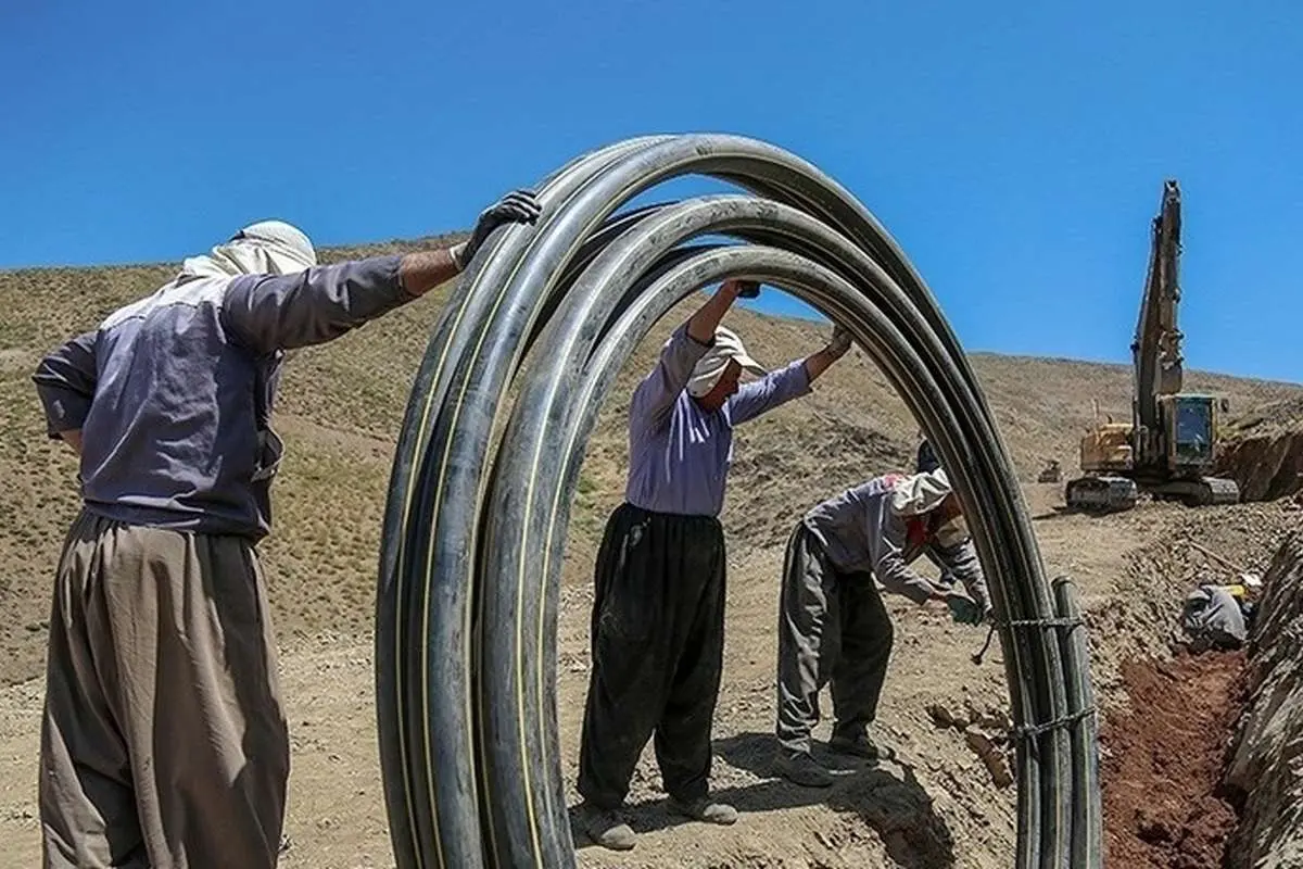(تصاویر) گازرسانی به روستاهای صعب العبور سنندج