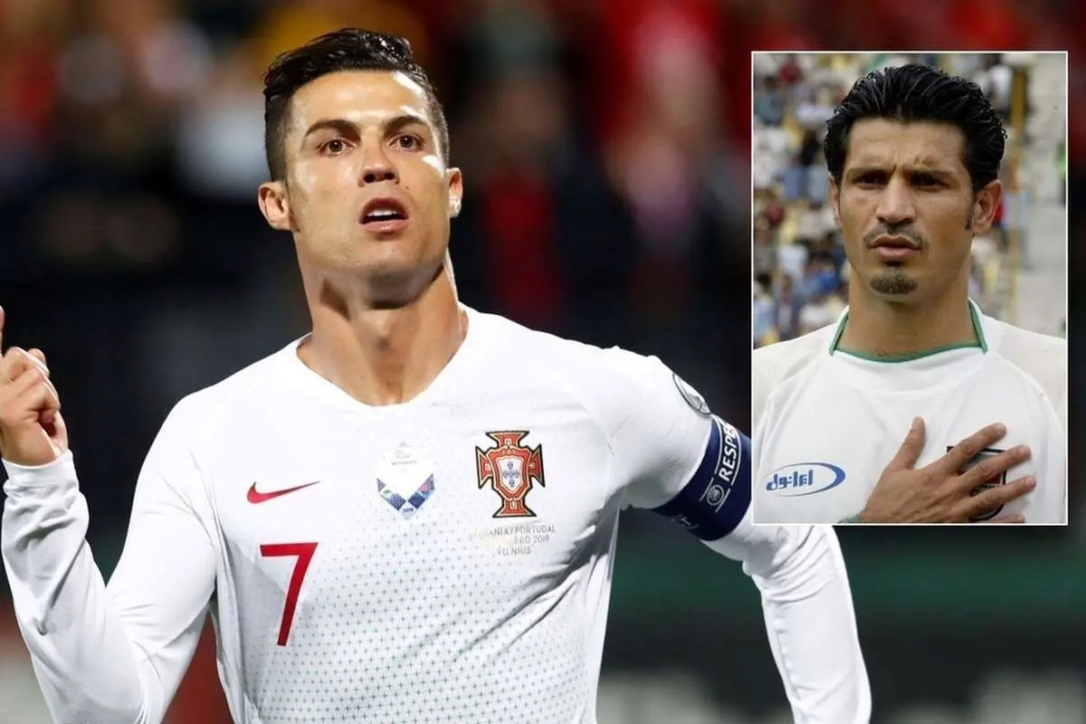 (عکس) تبریک ویژه علی دایی به کریستیانو رونالدو