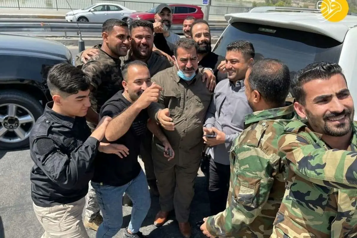 (عکس) فرمانده حشد الشعبی آزاد شد