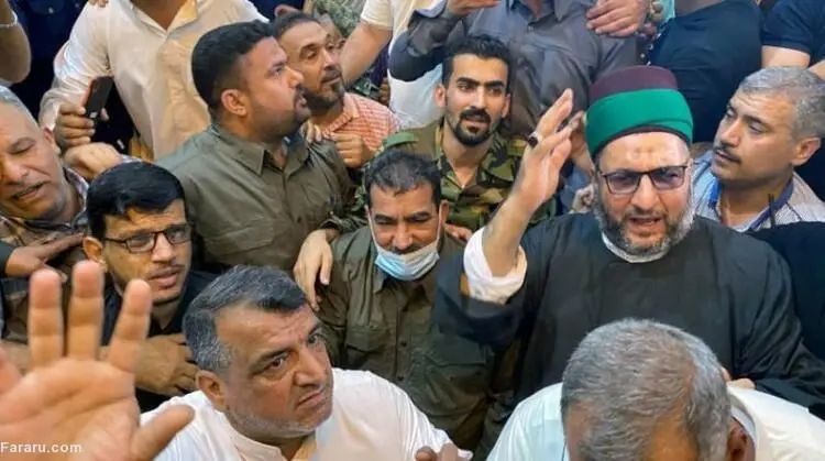 (ویدئو) استقبال از فرمانده حشد الشعبی پس از آزادی