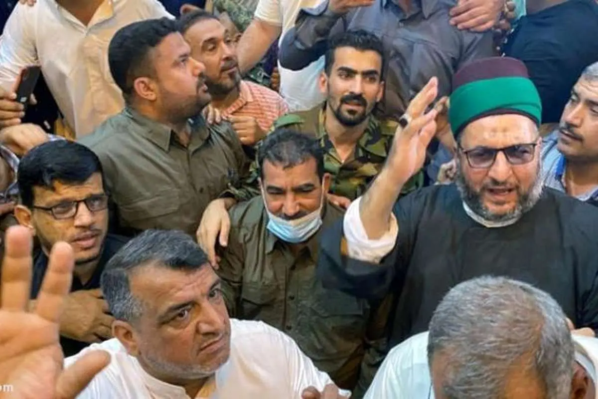 (ویدئو) استقبال از فرمانده حشد الشعبی پس از آزادی